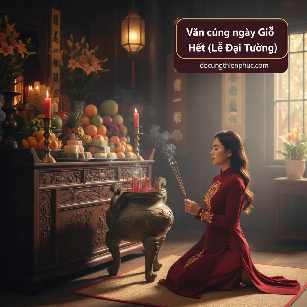 Văn cúng ngày Giỗ Hết (Lễ Đại Tường)