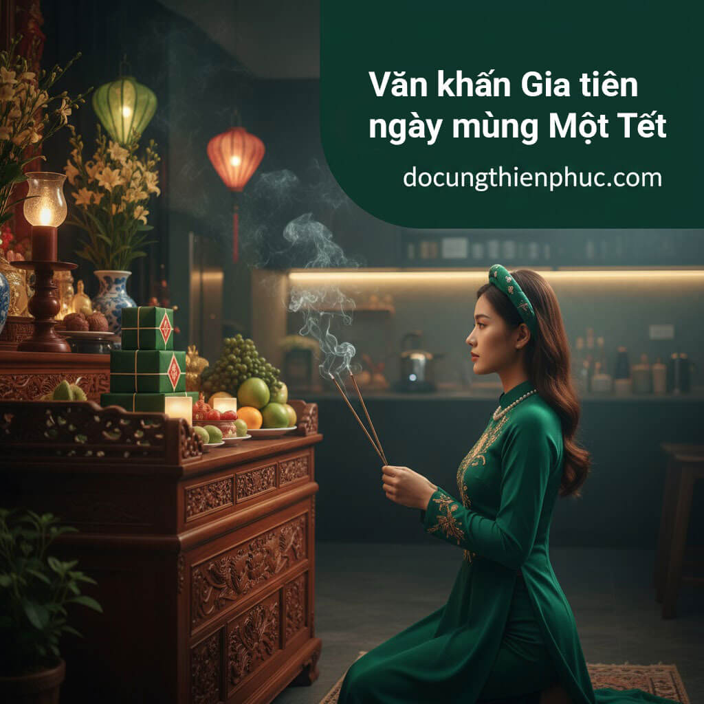 Văn khấn Gia tiên ngày mùng Một Tết