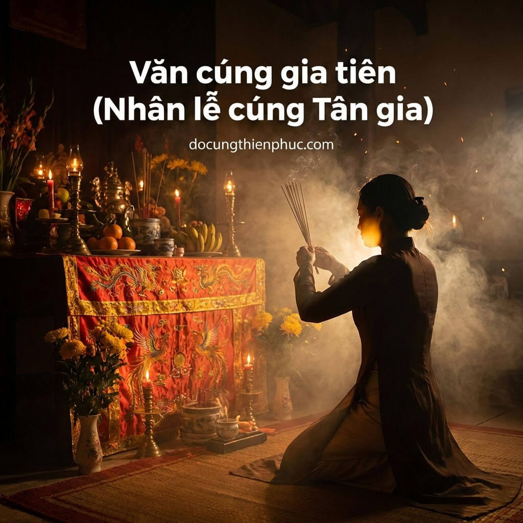 Văn cúng gia tiên (Nhân lễ cúng Tân gia)