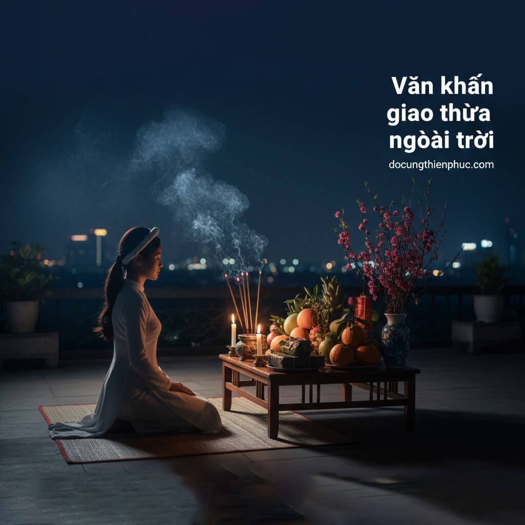 Văn khấn giao thừa ngoài trời