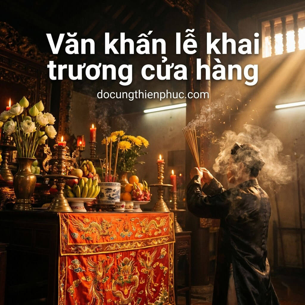 Văn khấn lễ khai trương cửa hàng