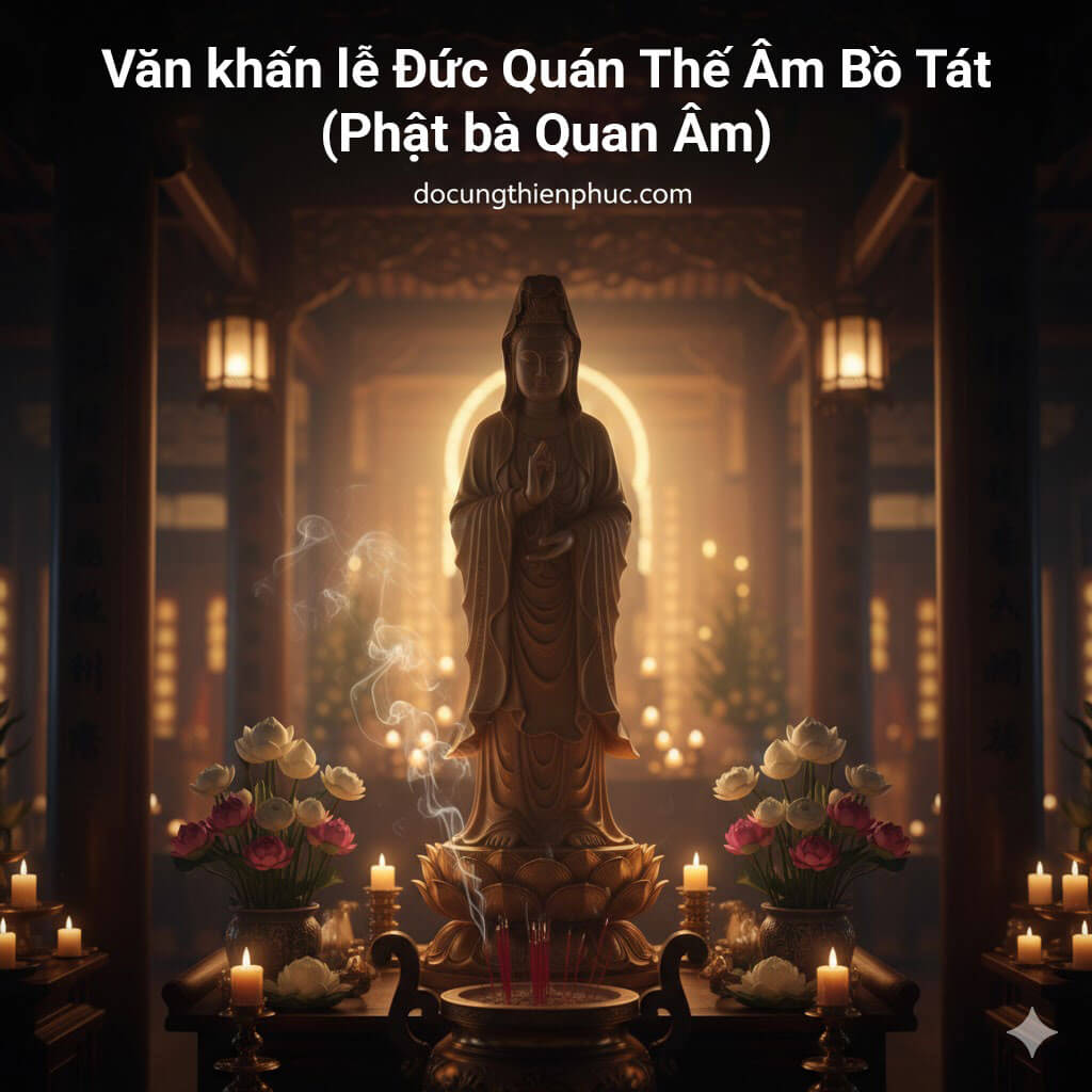 Văn khấn lễ Đức Quán Thế Âm Bồ Tát (Phật bà Quan Âm)