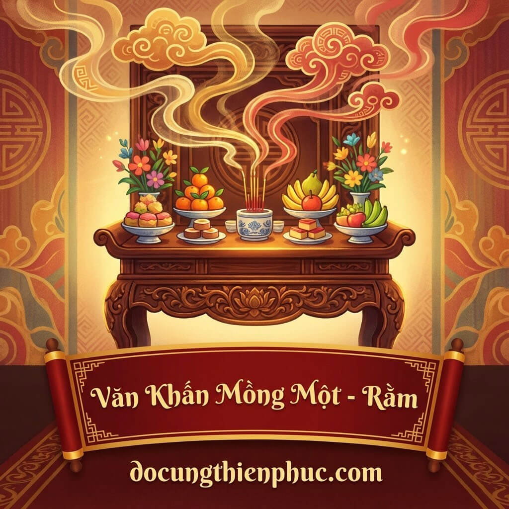 Văn khấn ngày mồng một và ngày rằm hàng tháng