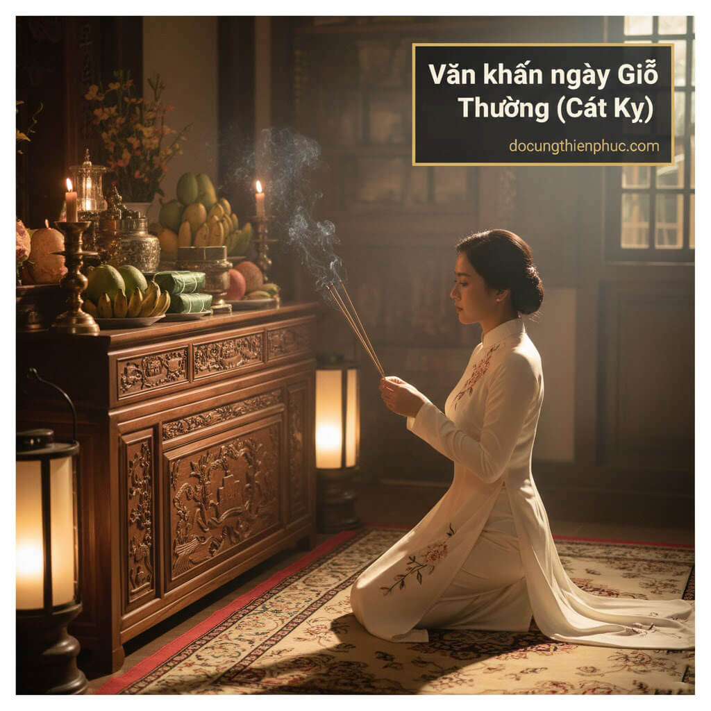 Văn khấn ngày Giỗ Thường (Cát Kỵ)