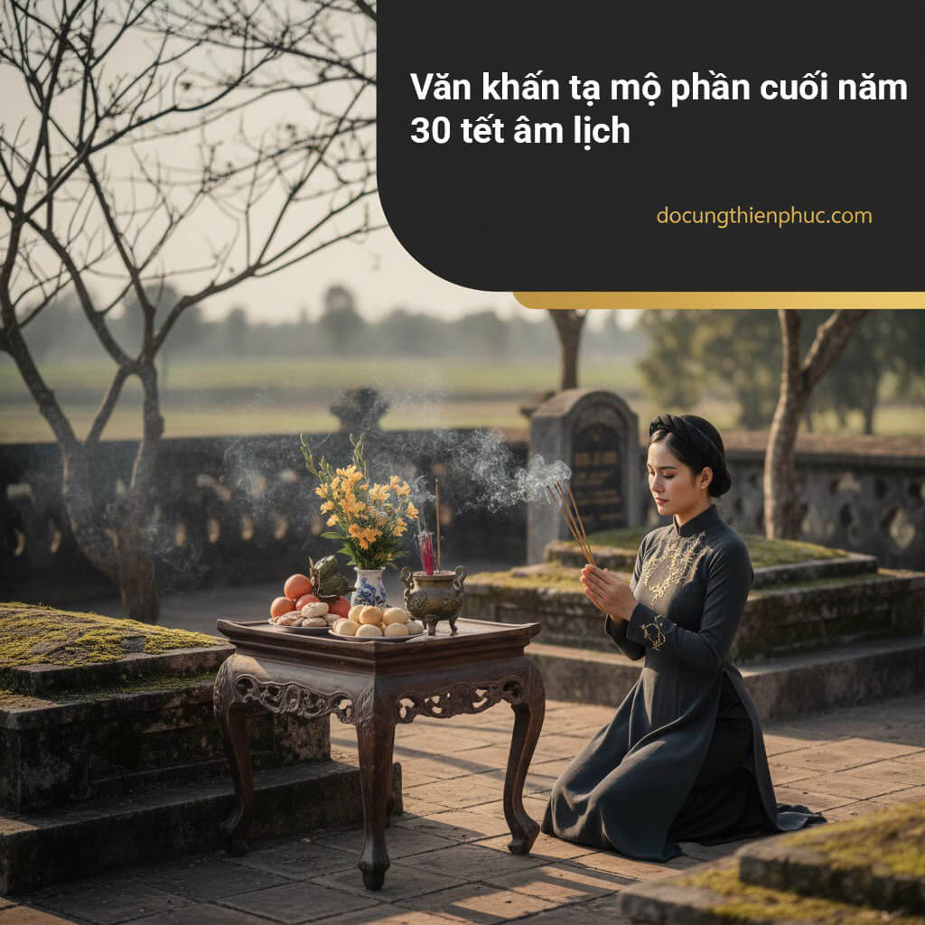 Văn khấn tạ mộ phần cuối năm, 30 tết âm lịch