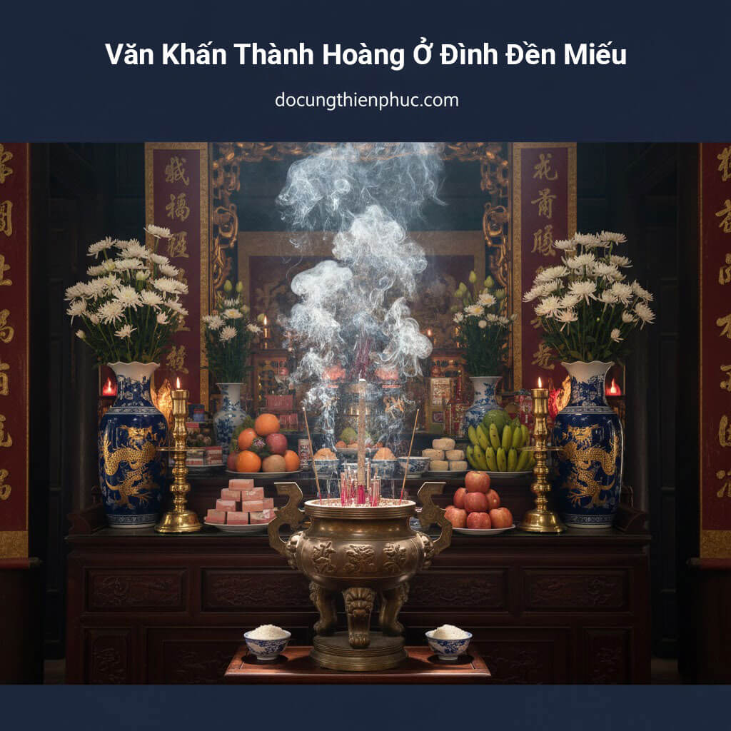 Văn khấn Thành hoàng ở Đình, Đến, Miếu