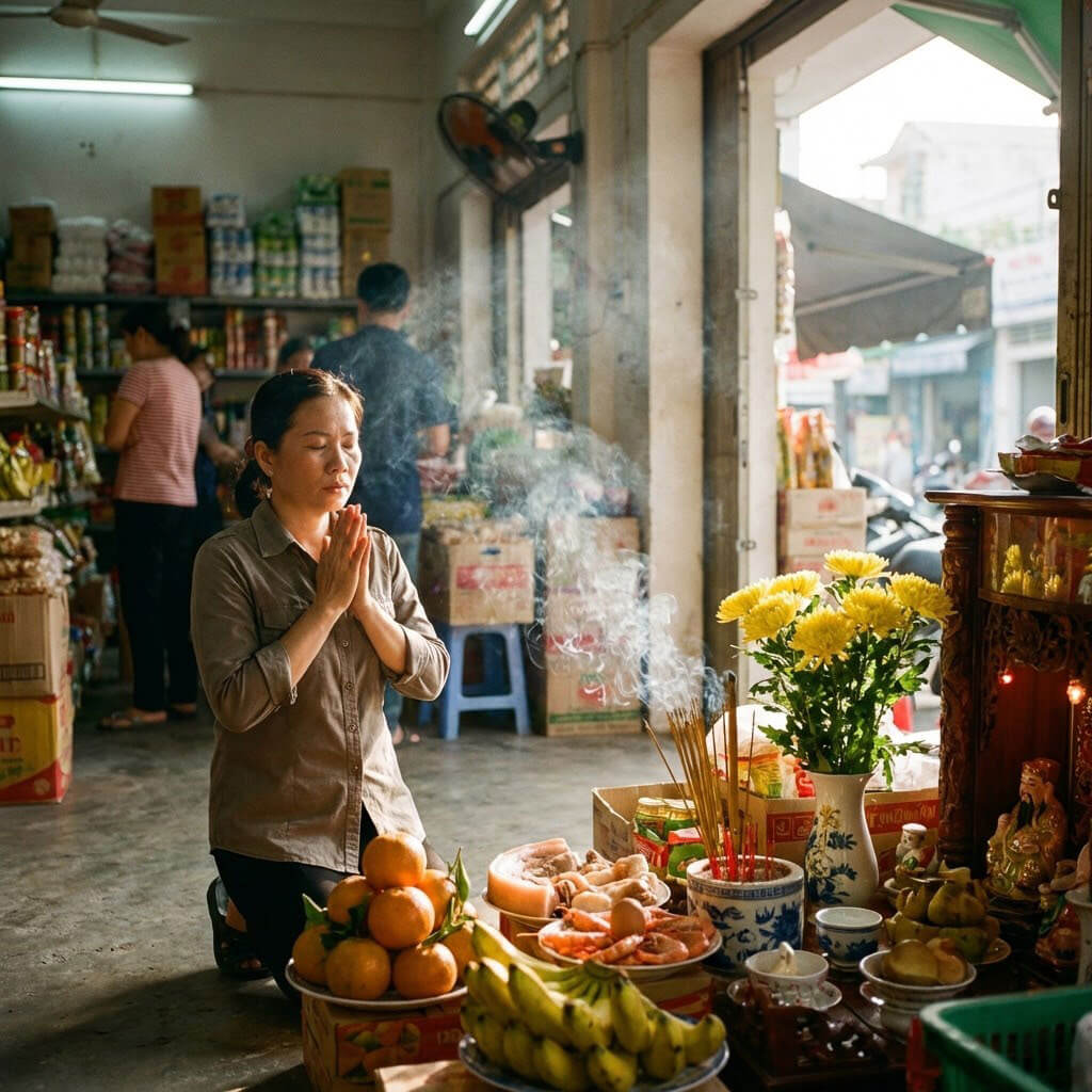 Văn khấn xin lộc buôn bán