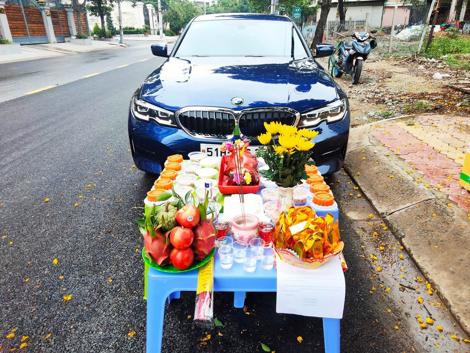 Mâm Cúng Xe Hơi