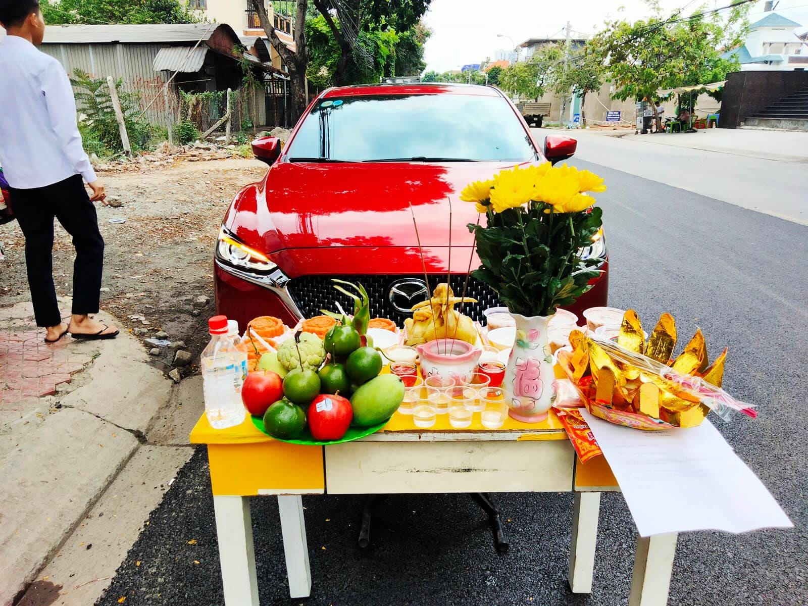 Mâm Cúng Xe Hơi