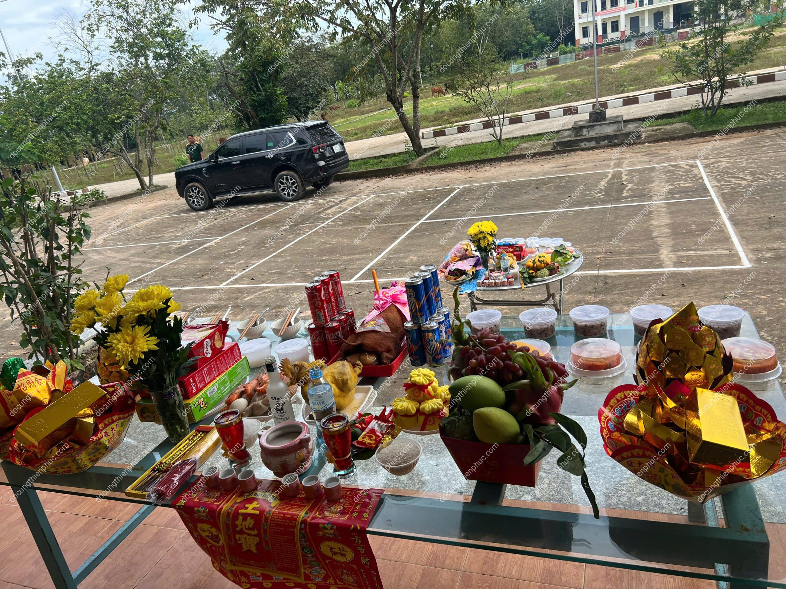 Mâm Cúng Xe Hơi