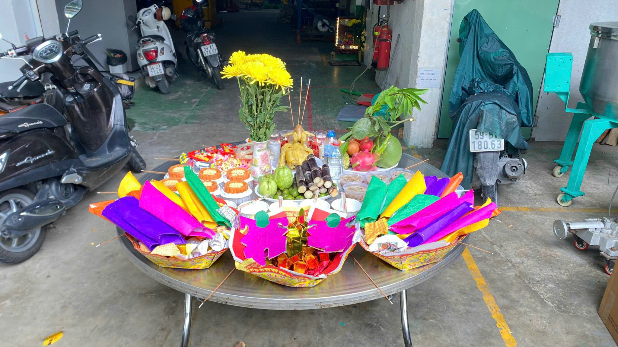 Mâm cúng Rằm tháng 7