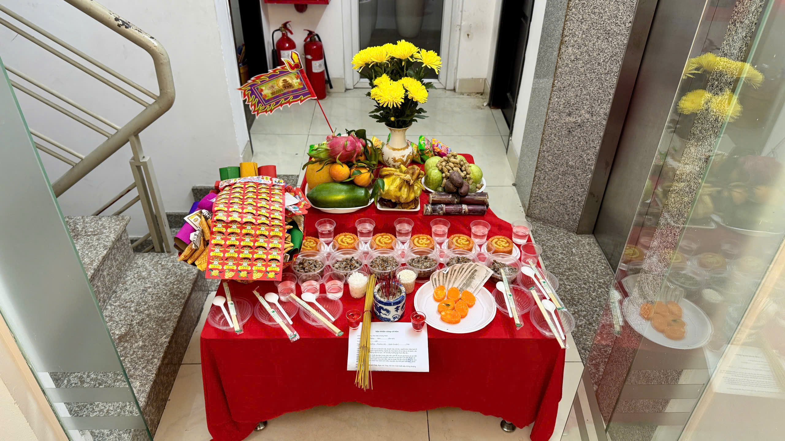 Mâm cúng Rằm tháng 7