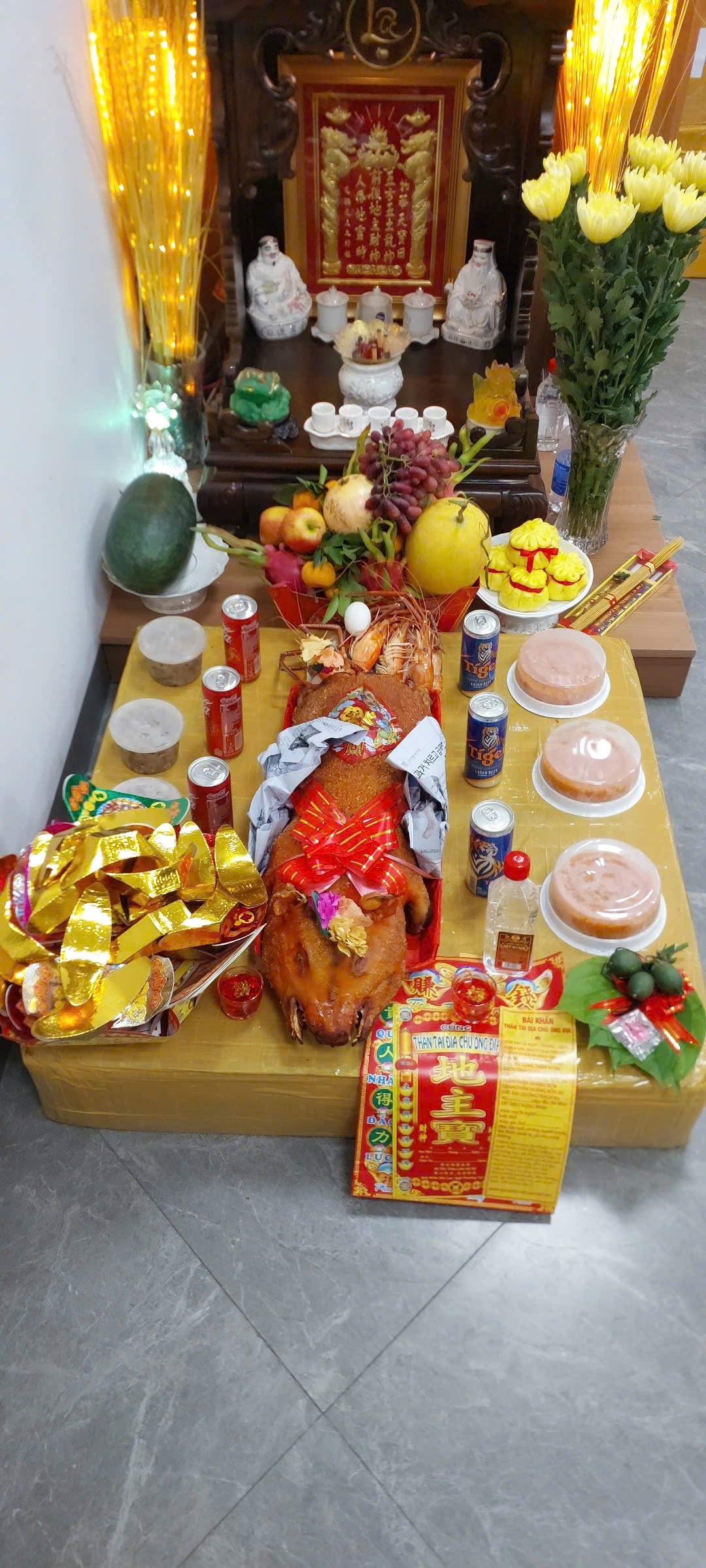 Mâm Cúng Thần Tài