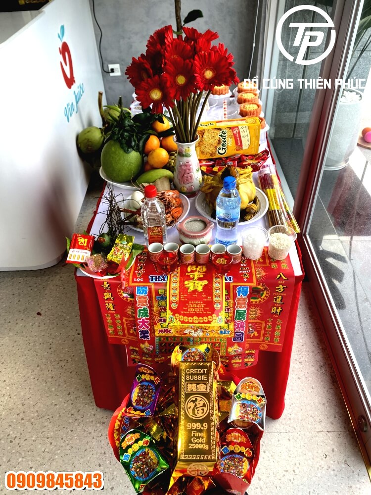 Mâm Cúng Văn Phòng Mới