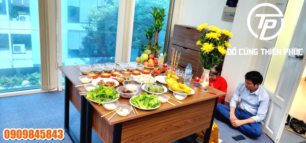 Mâm Cúng Văn Phòng Mới