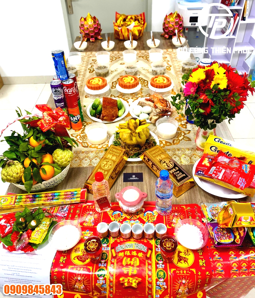 Mâm Cúng Văn Phòng Mới