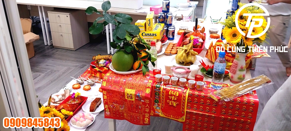 Mâm Cúng Văn Phòng Mới