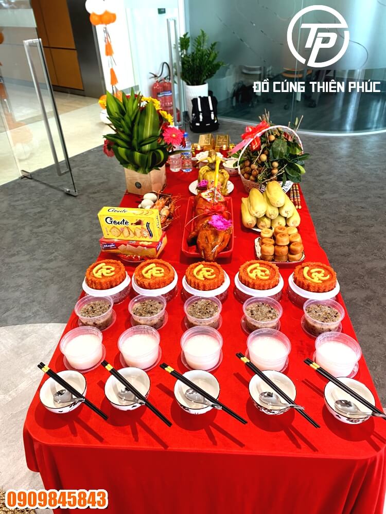 Mâm Cúng Văn Phòng Mới