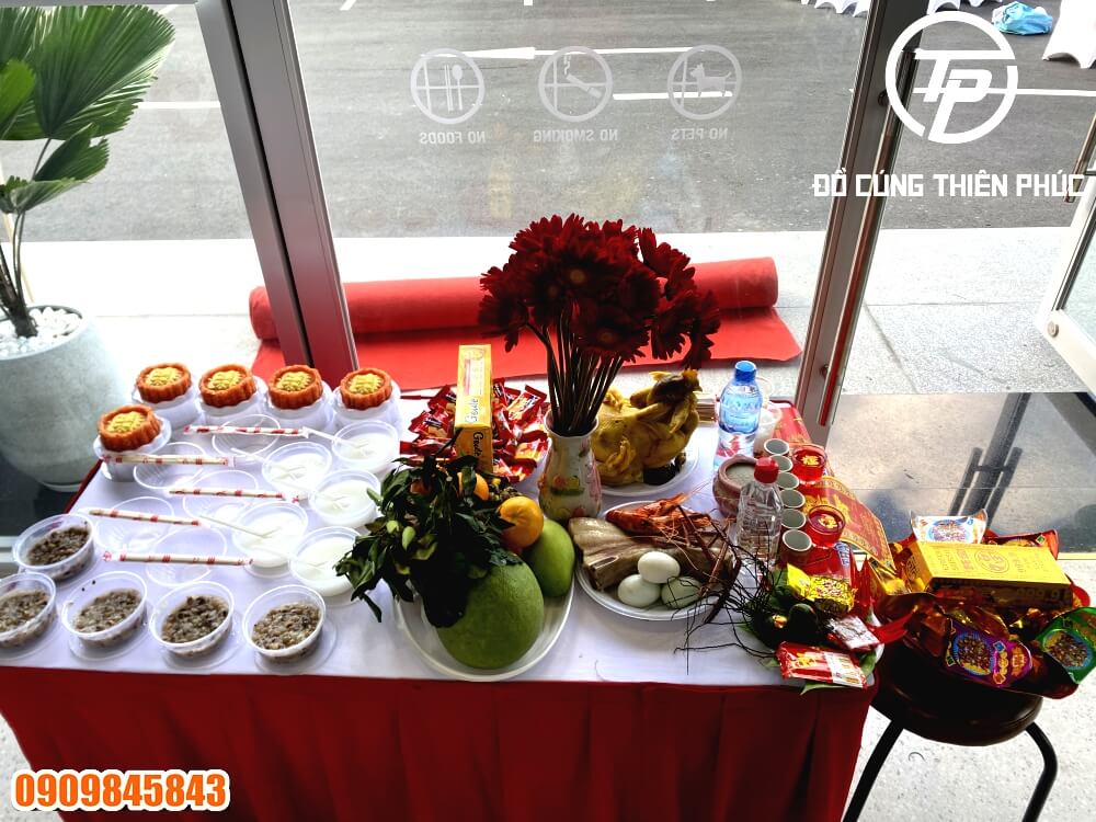 Mâm Cúng Văn Phòng Mới