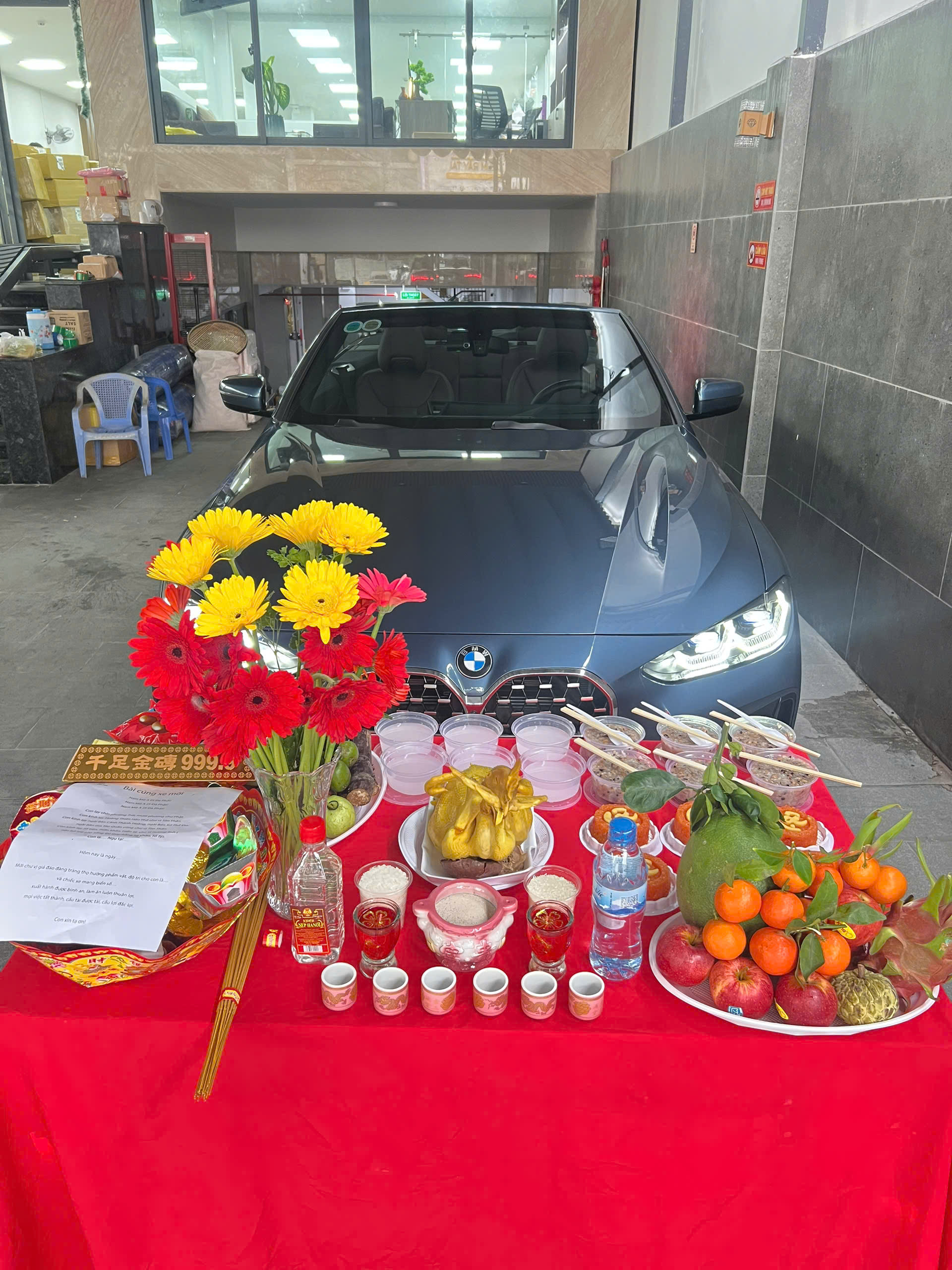 Mâm Cúng Xe Hơi