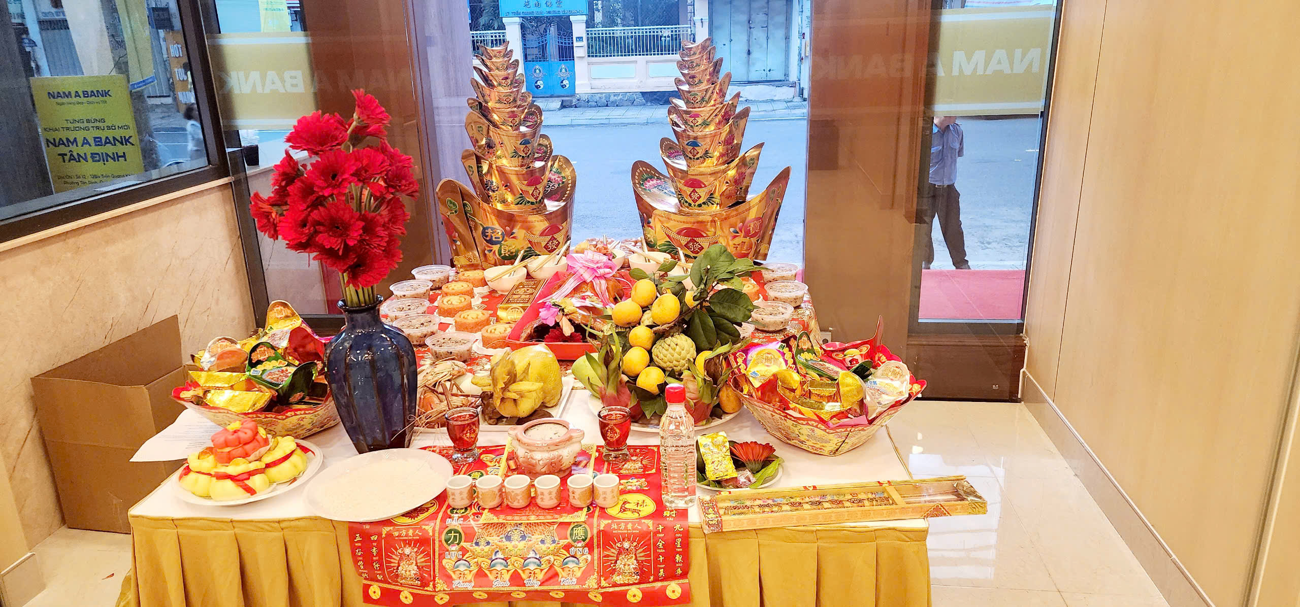 Mâm Cúng Văn Phòng Mới
