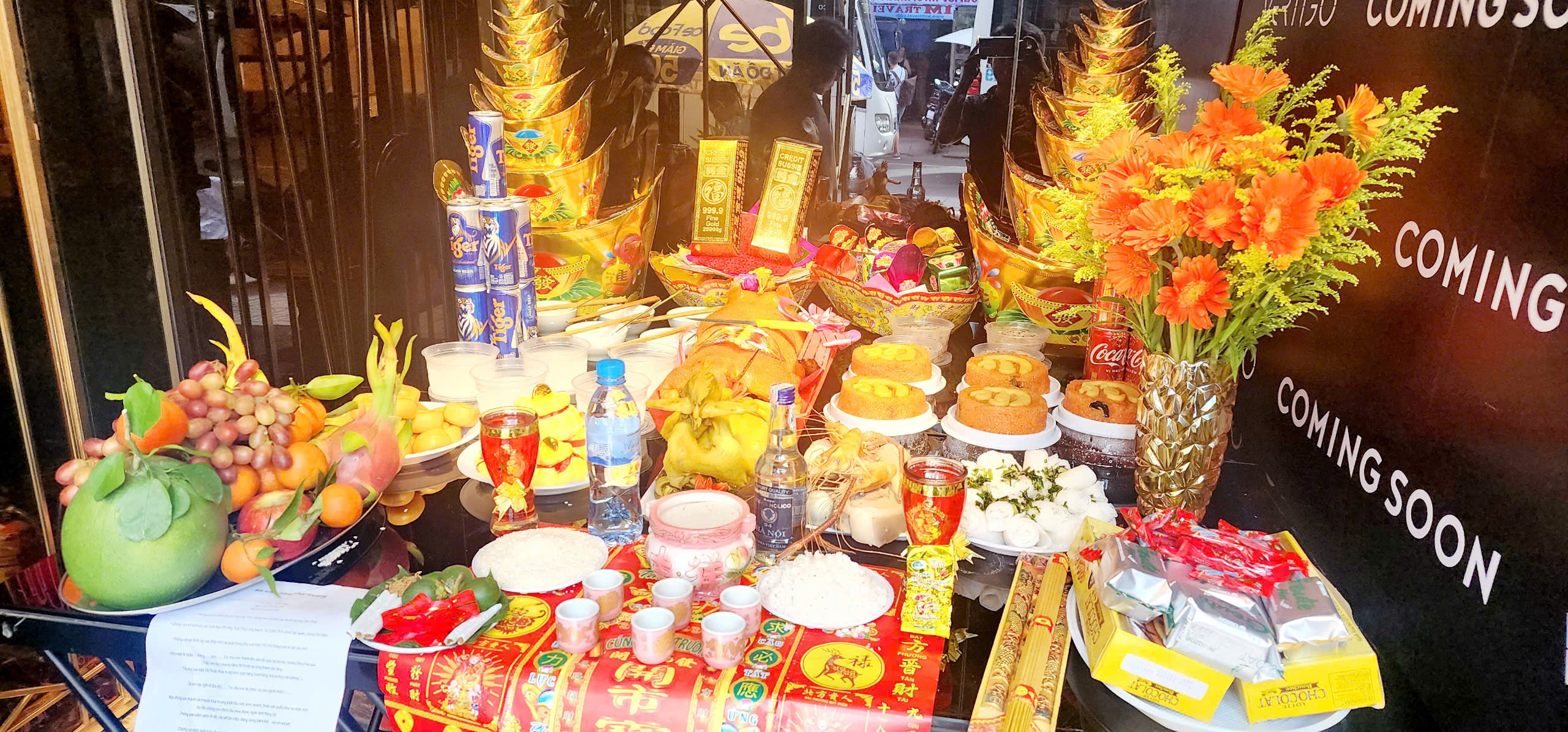 Mâm Cúng Văn Phòng Mới