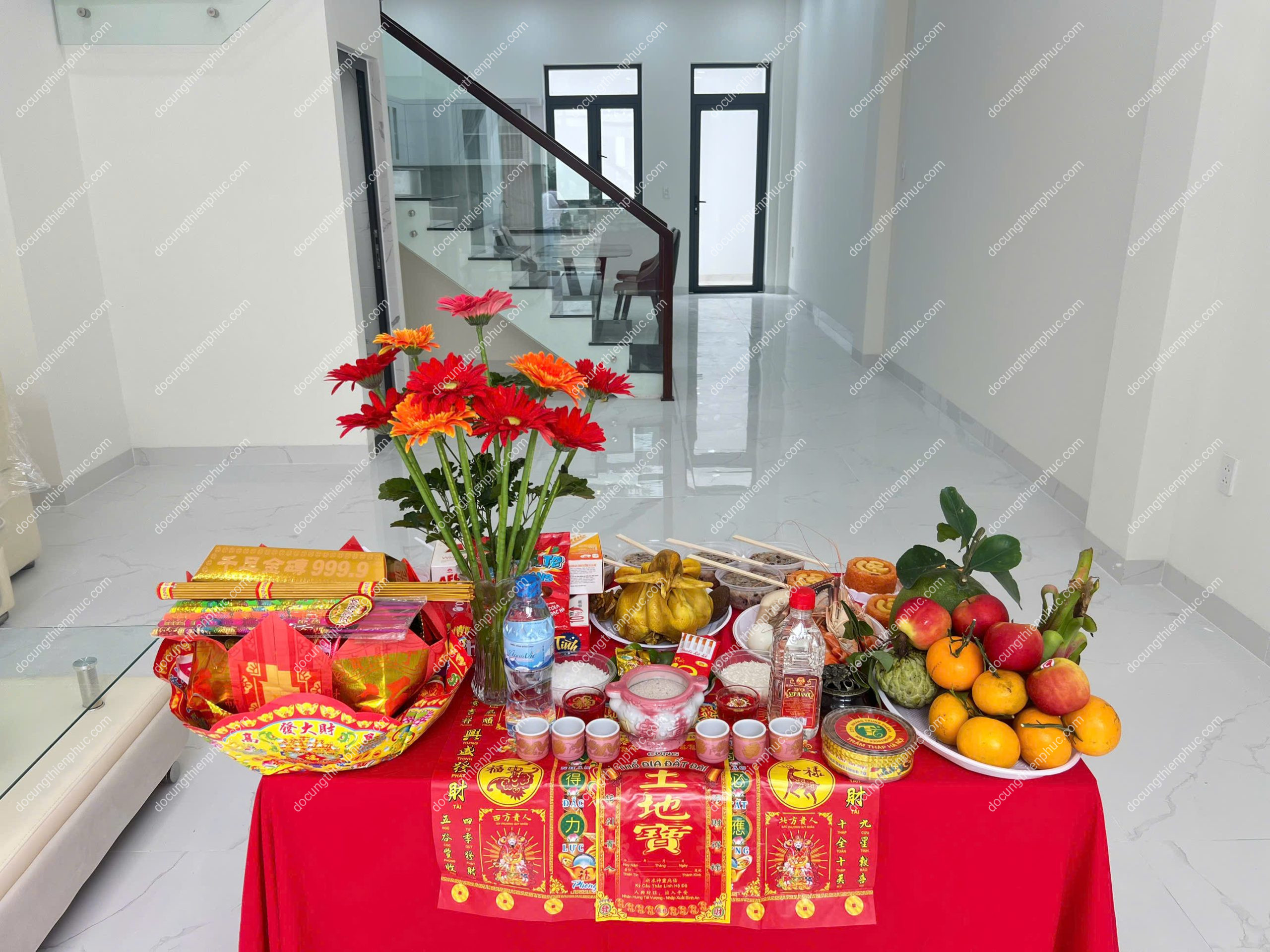 Mâm Cúng Văn Phòng Mới