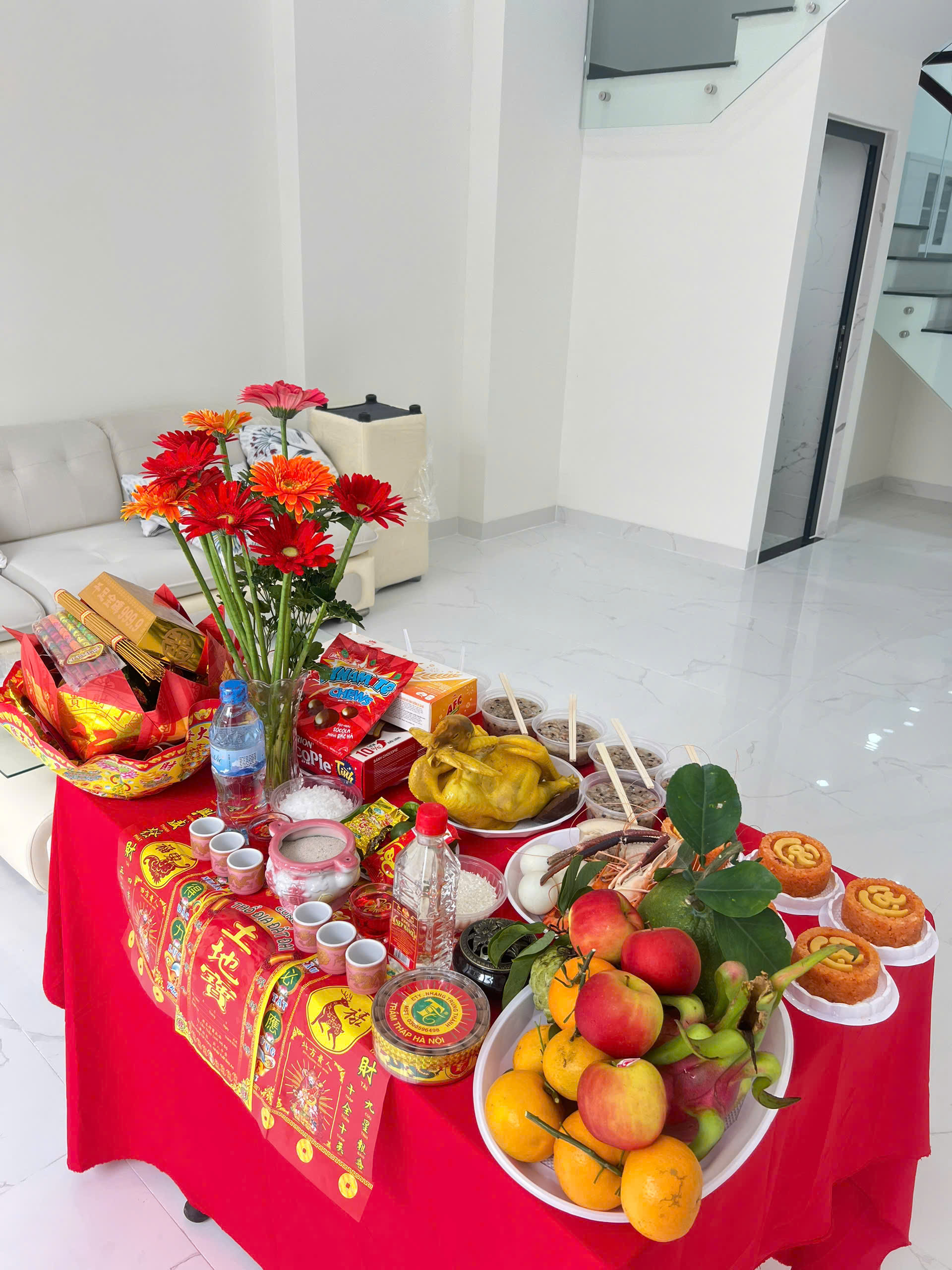 Mâm Cúng Văn Phòng Mới