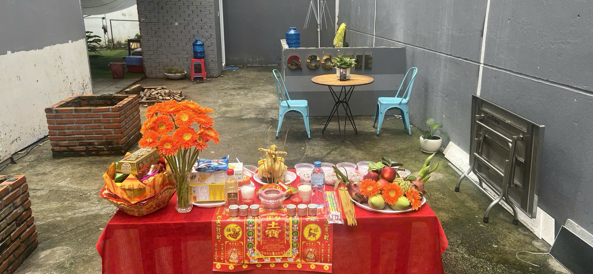 Mâm Cúng Văn Phòng Mới