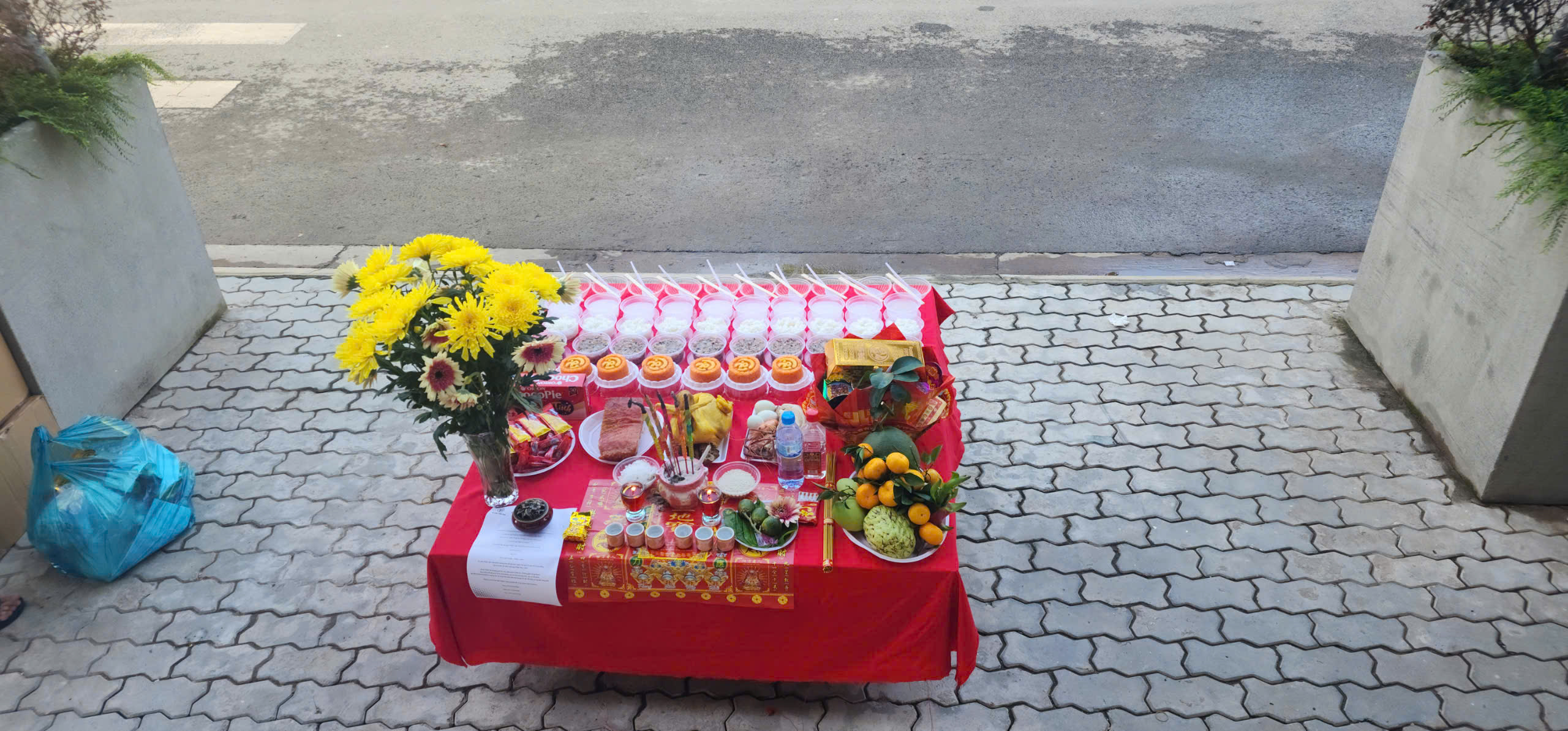 Mâm Cúng Văn Phòng Mới