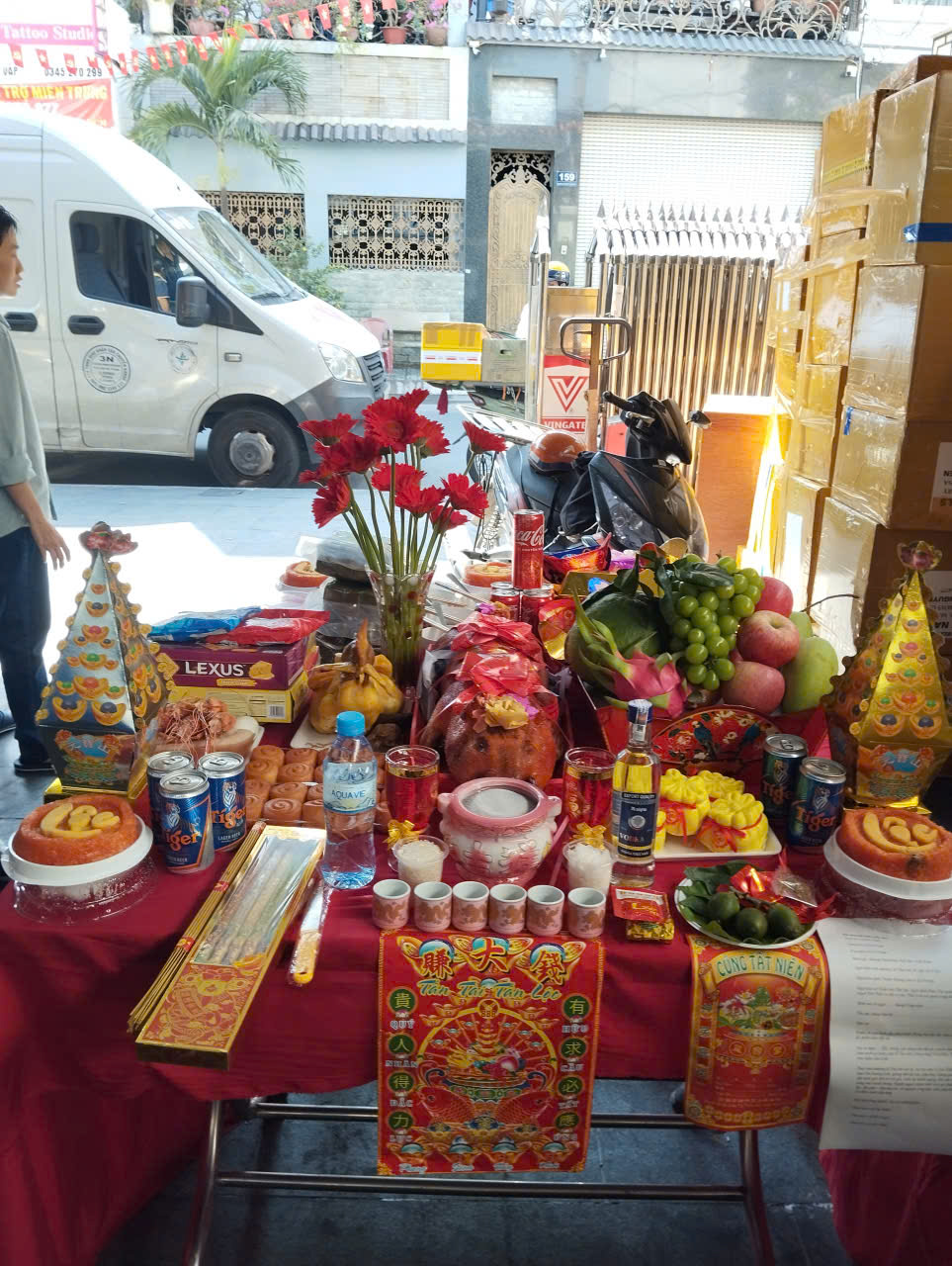 Mâm Cúng Giao Thừa thực tế - Đồ Cúng Thiên Phúc