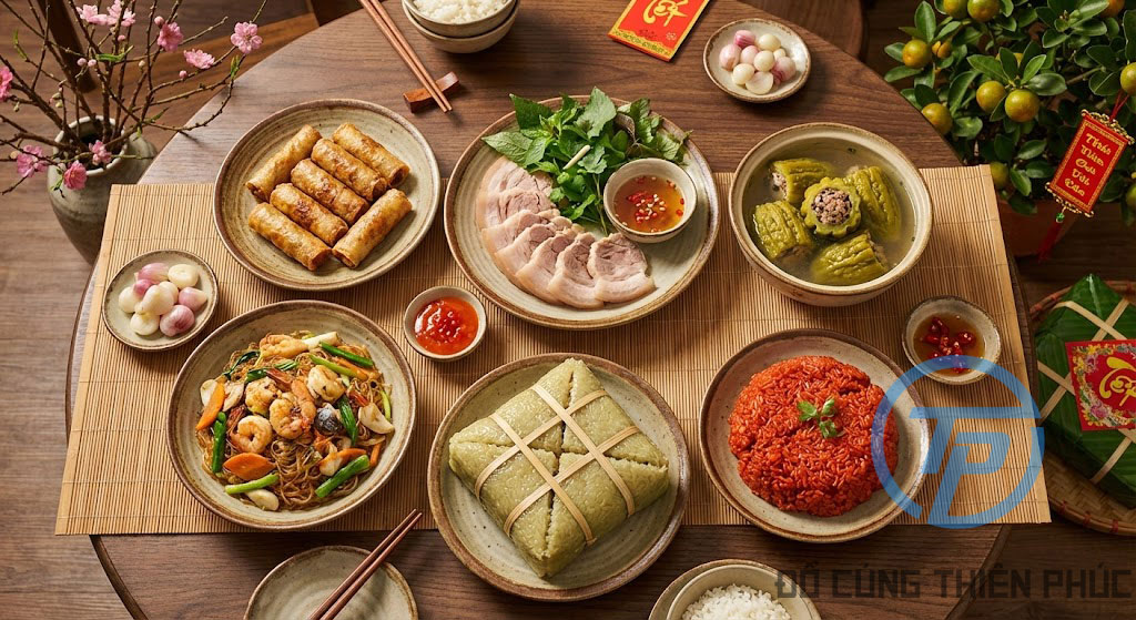 Mâm Cỗ Ngon Cúng Tết 2026 Giá 500k, 800k, 1 Triệu