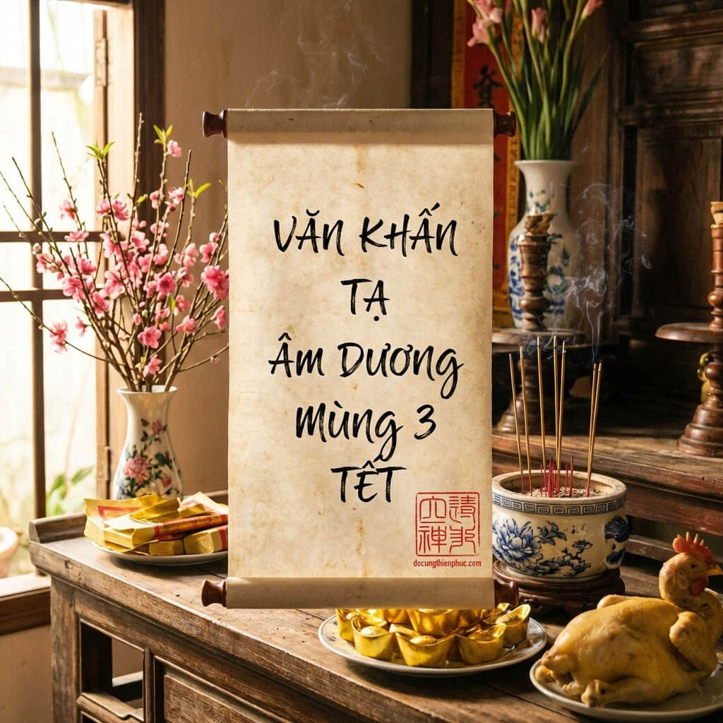 Văn Khấn Mùng 3 Tết Gia Tiên