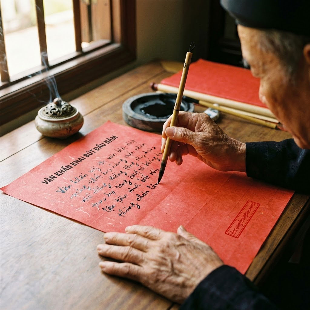 Văn Khấn Khai Bút Đầu Năm