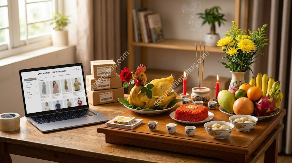 Mâm Cúng Mở Shop Online: 9 Lễ Vật Cần Có Cho Người Mới