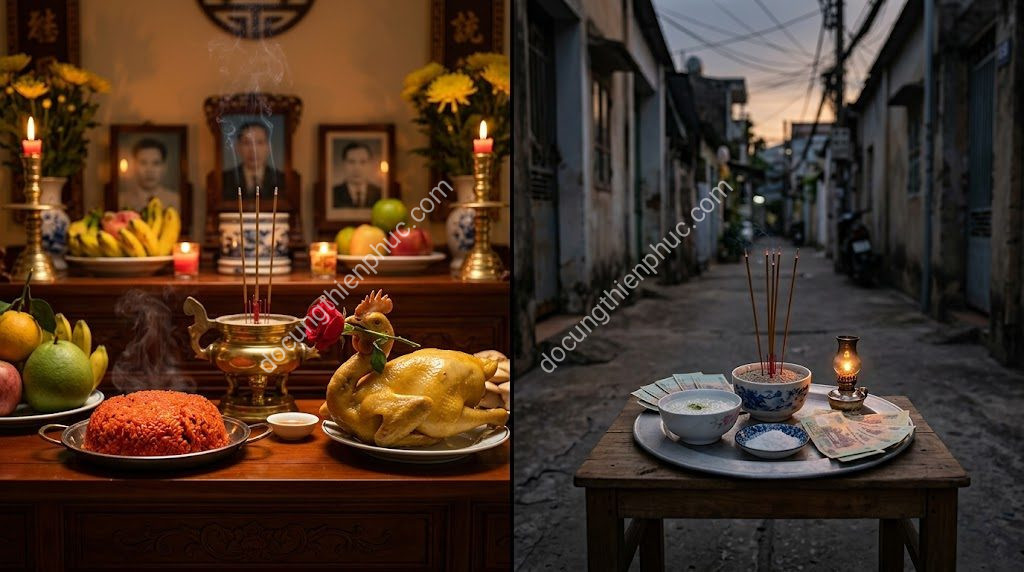 Có Nên Cúng Chung Gia Tiên Và Cô Hồn? 99% Người Làm Sai