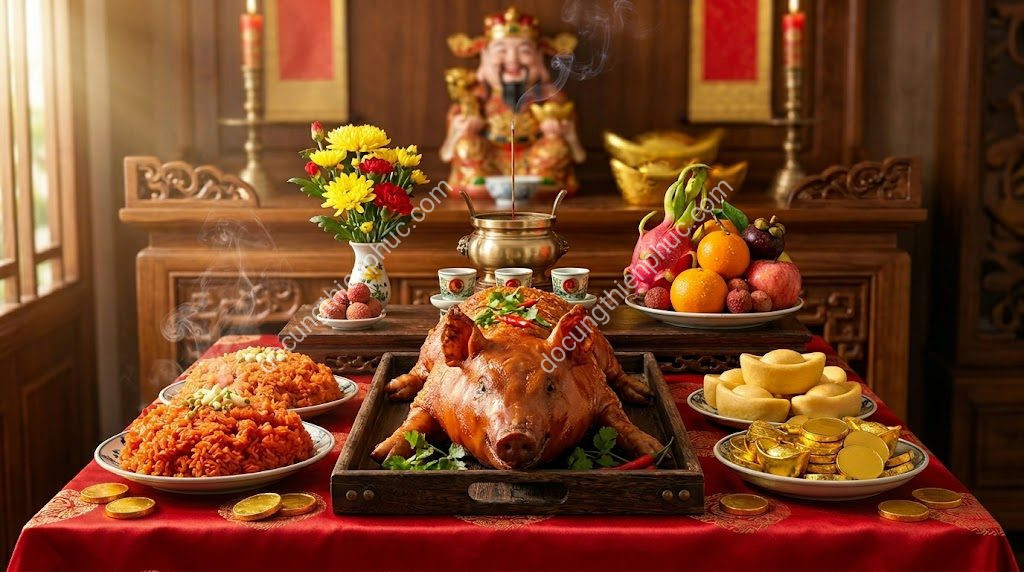 Bánh Kẹo Cúng Thần Tài: Chọn Lễ Ngọt Cầu Buôn Bán Phát Đạt