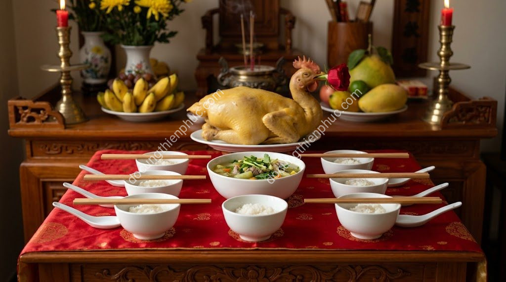 Bộ Chén Đũa Muỗng Sứ Cúng: Chuẩn Mâm Lễ, Tránh Đại Kỵ